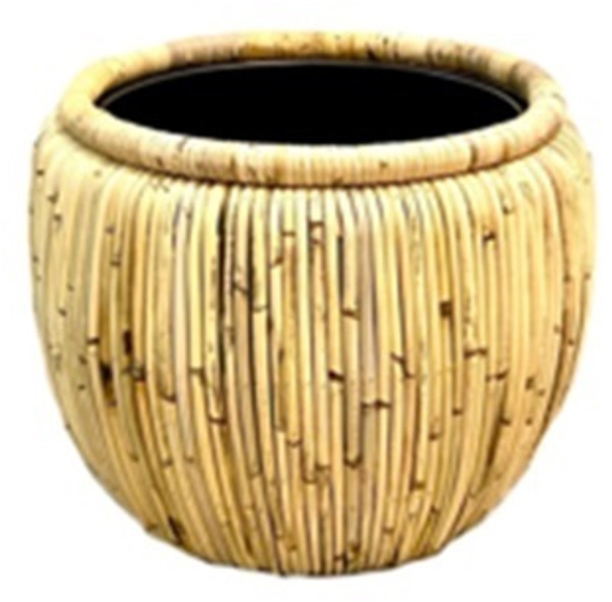 Bloempot Rotan - Naturel - Ø54cm - Drypot Blond Belly - Het Mandenhuys