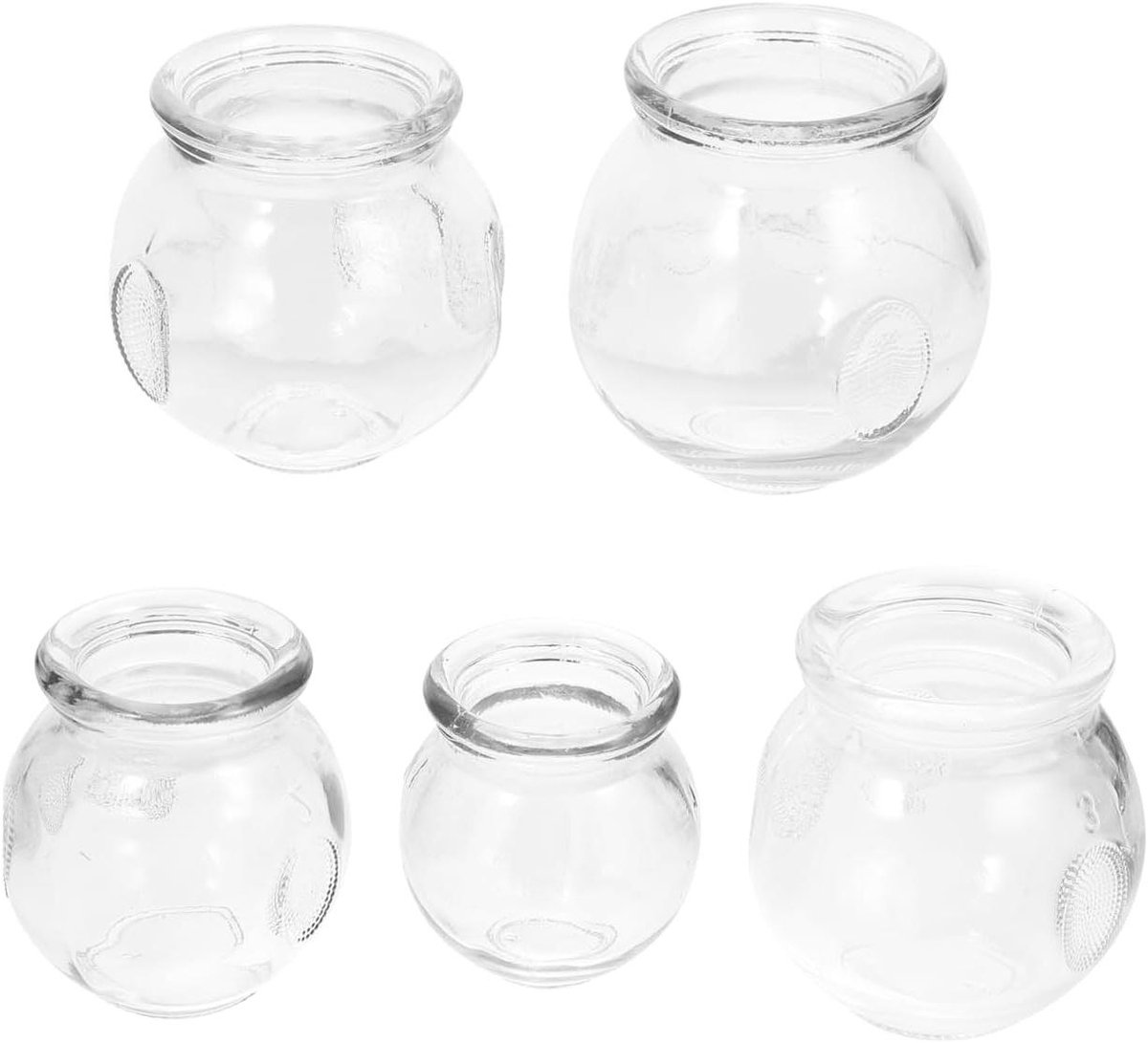 5-delige Medische Glazen Cupping Set voor Vacuümtherapie