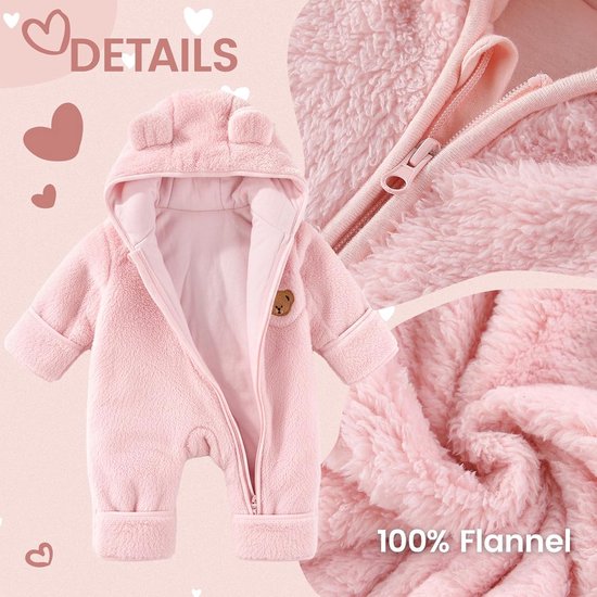 Warme Baby Sneeuwpak met Capuchon en Wanten voor 0-12 Maanden — afbeelding 5