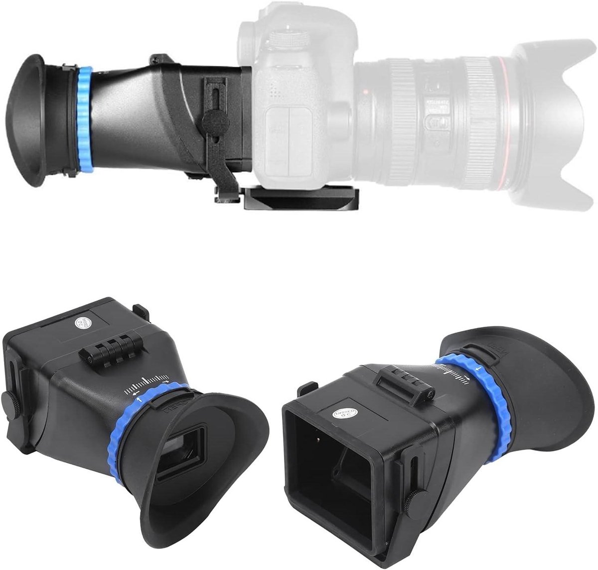 Camera Zoeker - SLR - Professionele - 3in/3.2in Scherm - 3X Versterking - Camcorder - Geschikt voor - Fotografie - Zwart - Model.