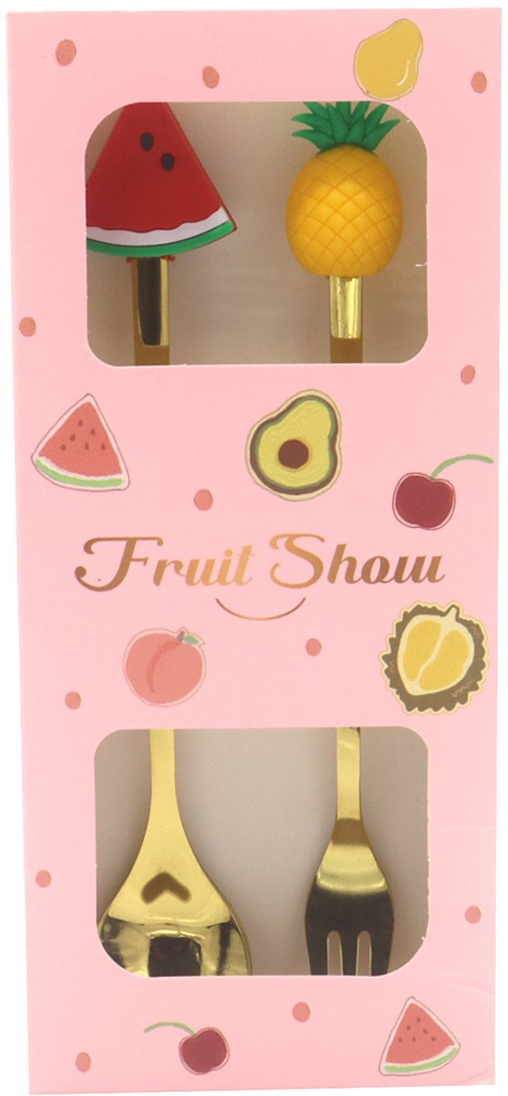 Bestek set - fruit - cadeauverpakking - 2-delig
