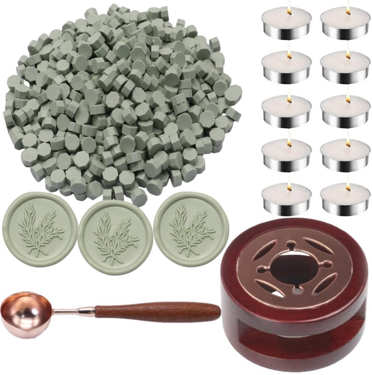 300 Stuks Witte Waszegelparels Compleet Accessoireset