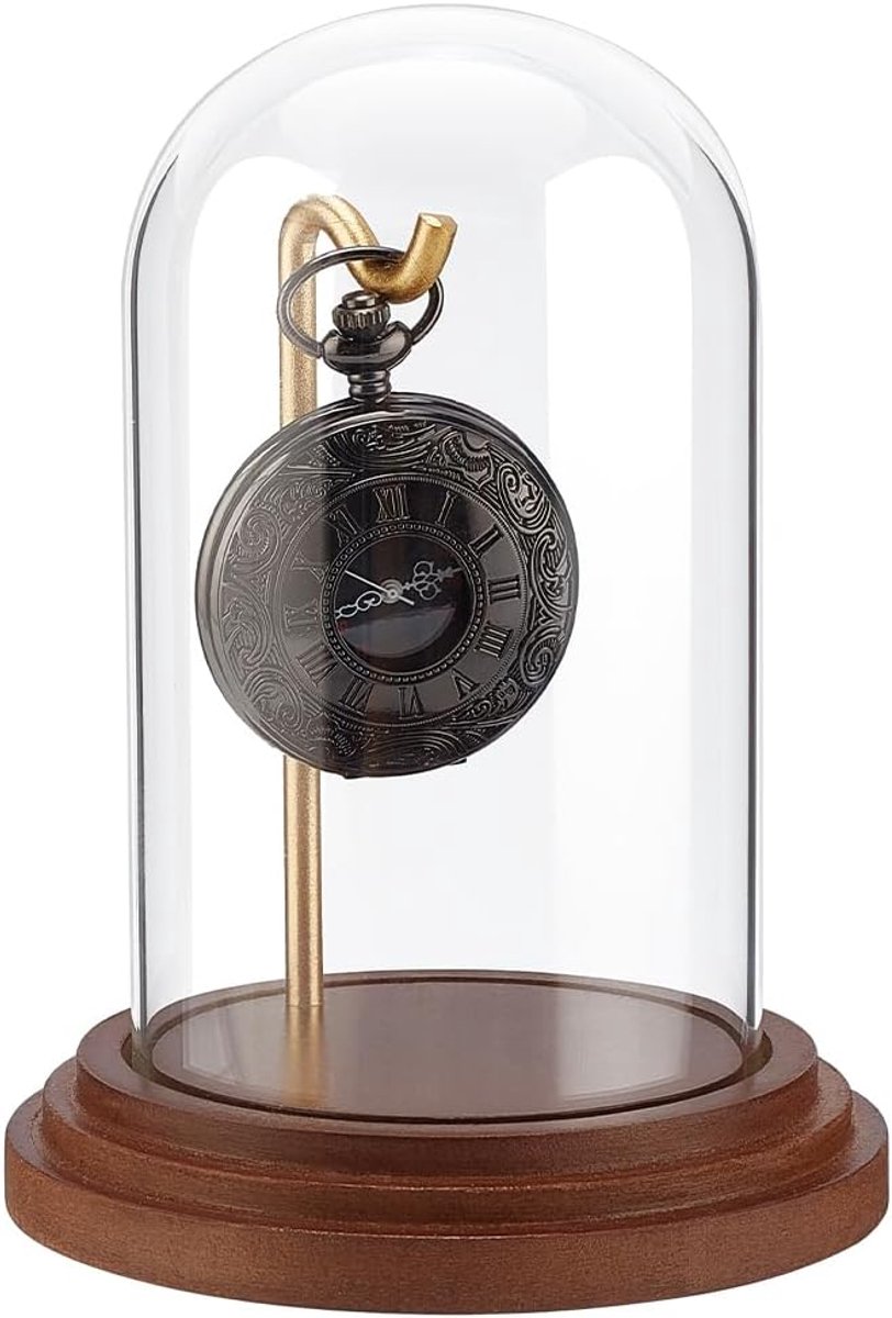 Watch Glass Display Dome - Cloche - Decoratieve Showcase voor Pocket Watch - Medailles - Verzamelaarsobjecten - Ornamenten