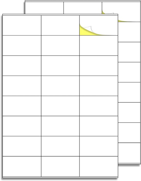 A4 Zelfklevende Etiketten – 40 Vellen, 2 Per Vel, 148,5x210 Mm, Bedrukbaar Voor Laser- En Inkjetprinters