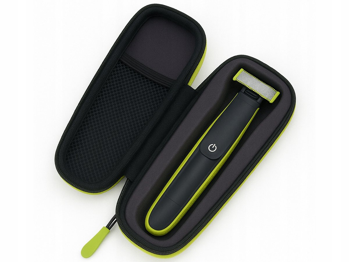 Reisetui Compatibele met Philips OneBlade - Hardcase bescherming - Binnenvak voor accessoires - Zacht gevoerd