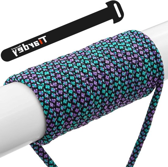 Brotree 275 Paracord 2.4mm – 30 Meter Zwart, 125kg Breeksterkte, Voor Outdoor, Knutselen En DIY