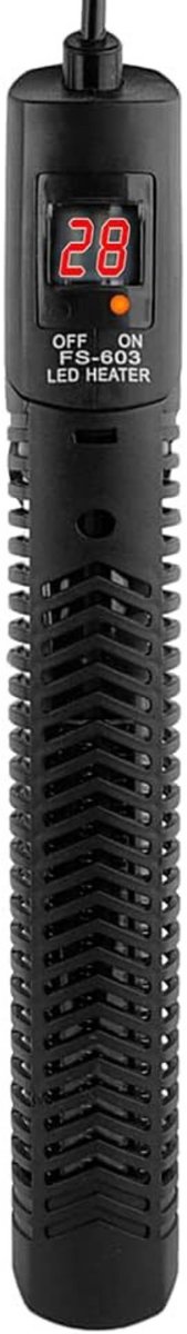 AquaOne Aquariumverwarming 200 Watt Digitale verwarmingsstaaf I Verwarming voor aquaria tot 250 l I Regelbare verwarming voor zoetwater- en zeewateraquaria I E-verwarming Aquaheat Regelbaar