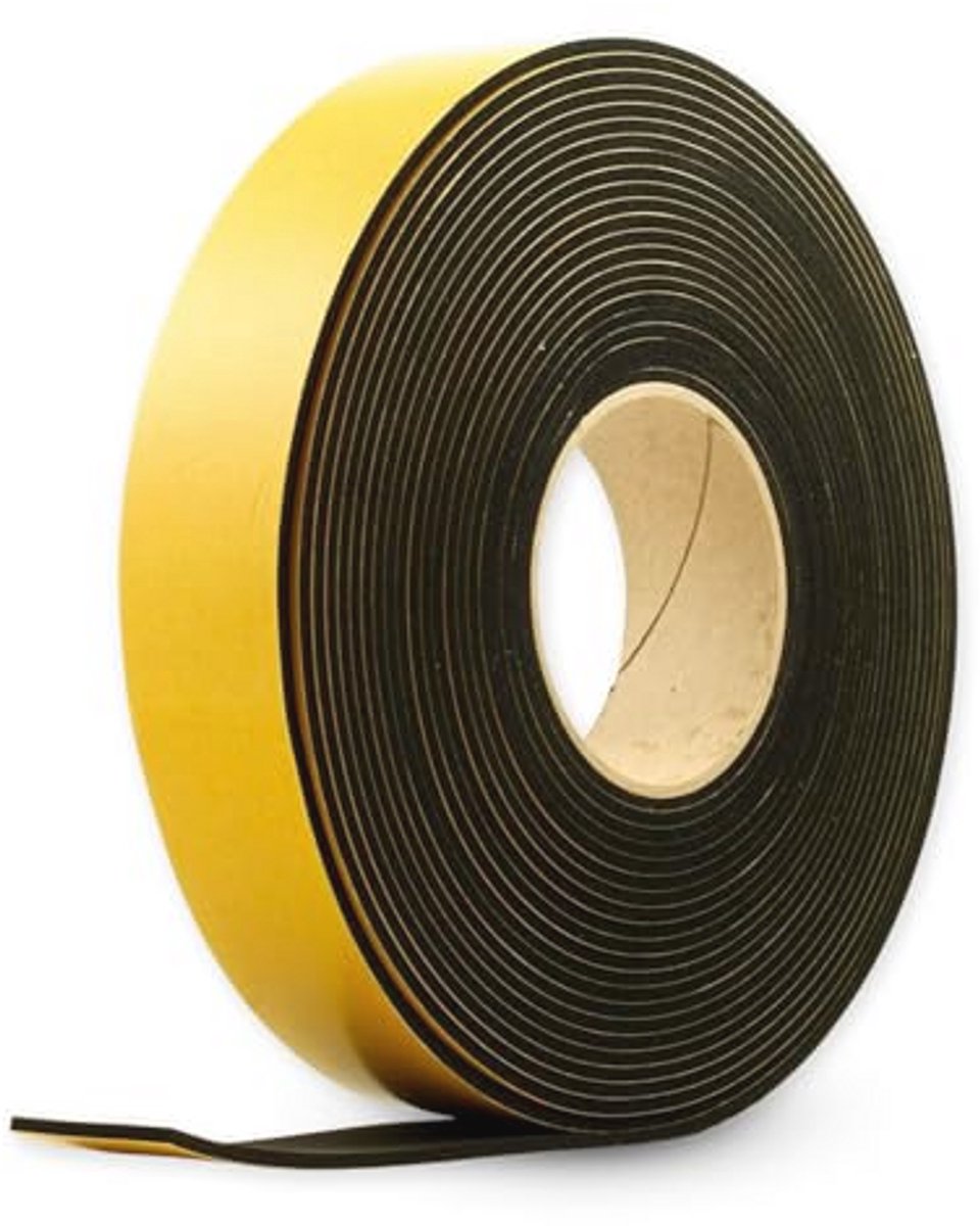 Zelfklevende Rubbertape 30M x 5CM x 3MM voor Akoestische en Thermische Isolatie