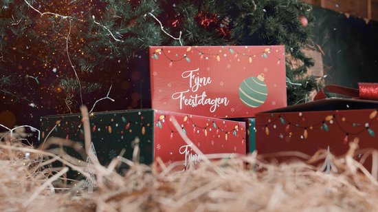 Kerst Cadeaubox Touwhalster Set – Limited Edition – Cadeau voor Paard & Pony – Halster + Halstertouw + teugels