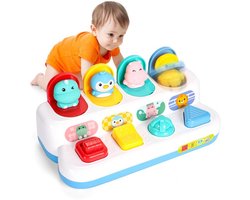 Pop-up speelgoed Geschikt voor baby's vanaf 12 maanden, Montessori speelgoed Geschikt voor baby's vanaf 1 jaar, bewegingsspeelgoed Geschikt voor baby's vanaf 6 maanden, speelgoed Geschikt voor de vroege ontwikkeling over oorzaak en gevolg