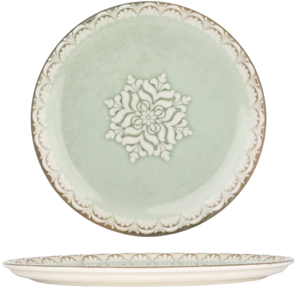 By Bone Pizzabord - Rome - Porselein - 32 cm - set van 2