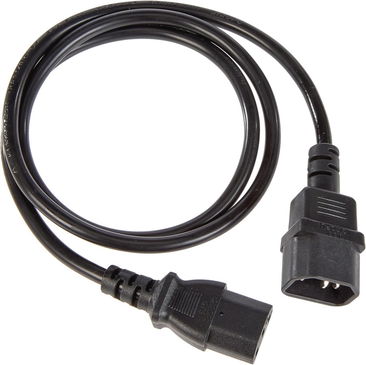 Verlengkabel 230V voor PC - IEC 320 C13 naar C14, 1 meter