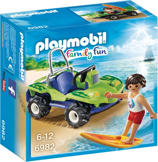 PLAYMOBIL Surfer met strandbuggy - 6982