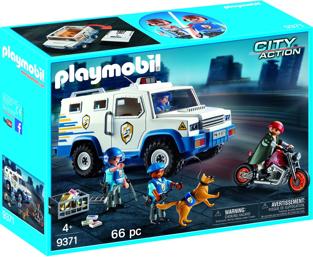 Bol.com PLAYMOBIL Geldtransport - 9371 aanbieding