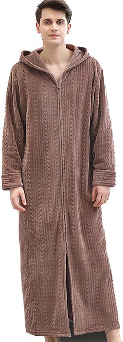 Oversize Flanellen Badjas Unisex voor Dames en Heren - Knuffelzachte Sauna Kleding