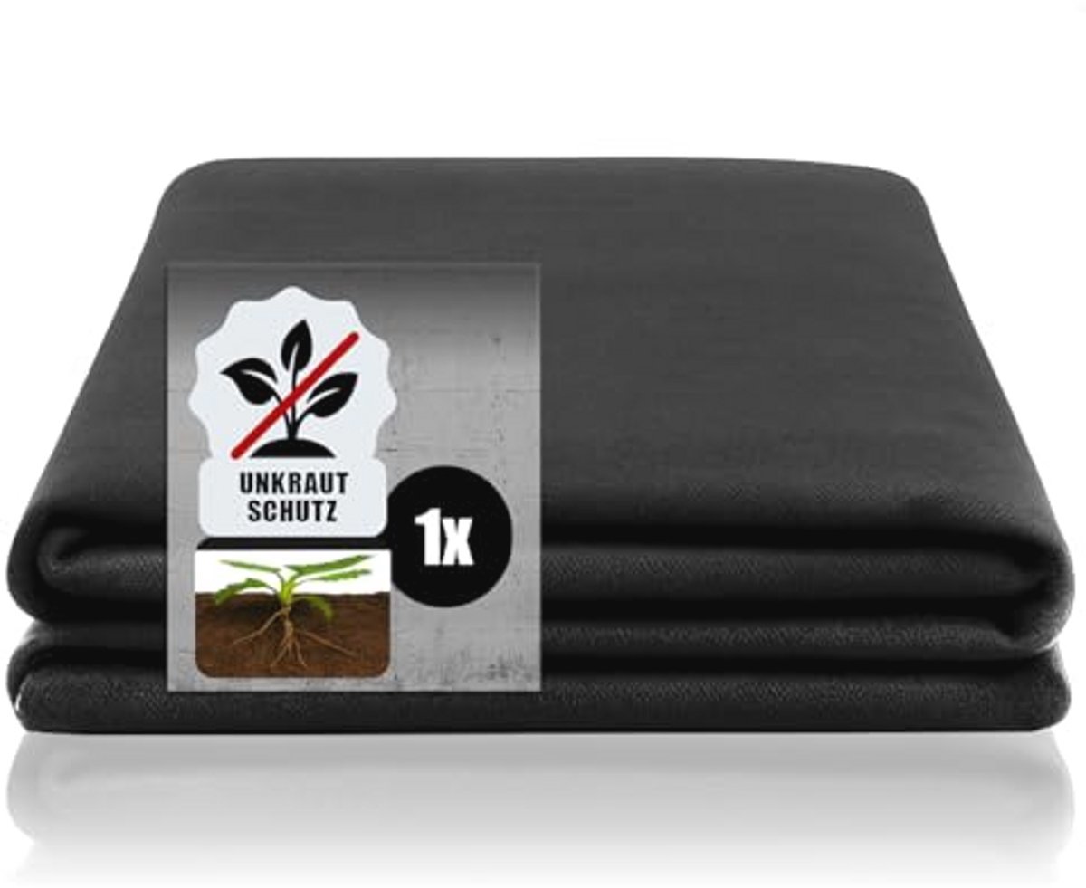 Onkruidvlies - Premium afdekvlies voor tuin en bouw - Bescherming tegen onkruid - 1,5x10m