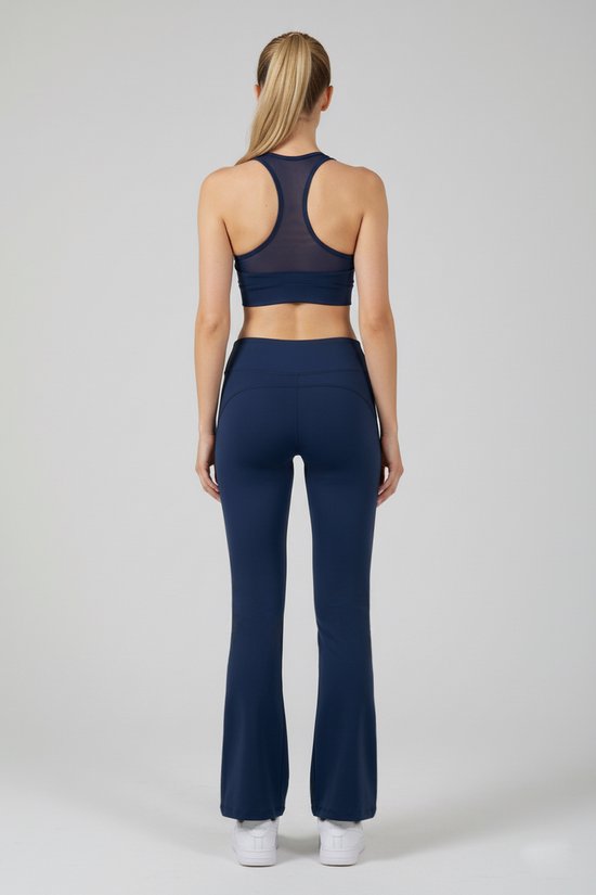 La V flared sportlegging basic Donkerblauw S van La V — afbeelding 5
