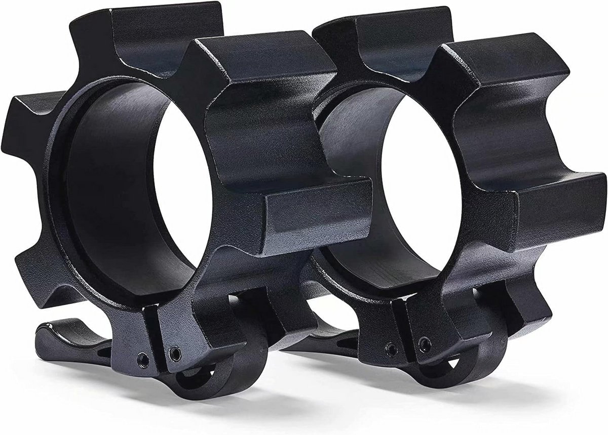 Olympische Halterkraag Clips - Set van 2 Aluminium Halter Vergrendeling voor Gewichtheffen en Crossfit
