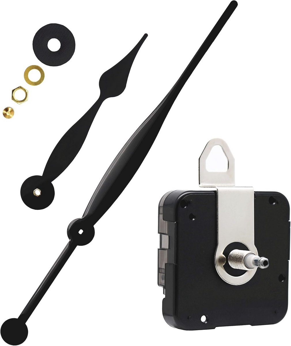 Kwarts Uurwerk met Hoog Koppel en Lange Wijzers