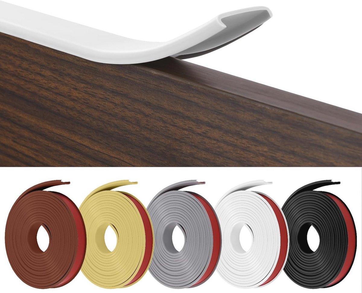 Zelfklevende U-vormige Meubelband - Flexibele Beschermstrips voor Werkbladen en Kasten - 5 m x 20 mm