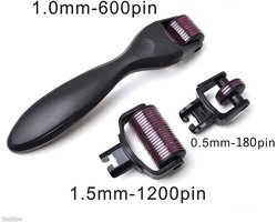 Eén micronaaldroller van 0,5 mm met 540 naaldjes is Geschikt voor gezicht en lichaam en kan striae, rimpels, vergrote poriën en wallen onder de ogen verminderen.