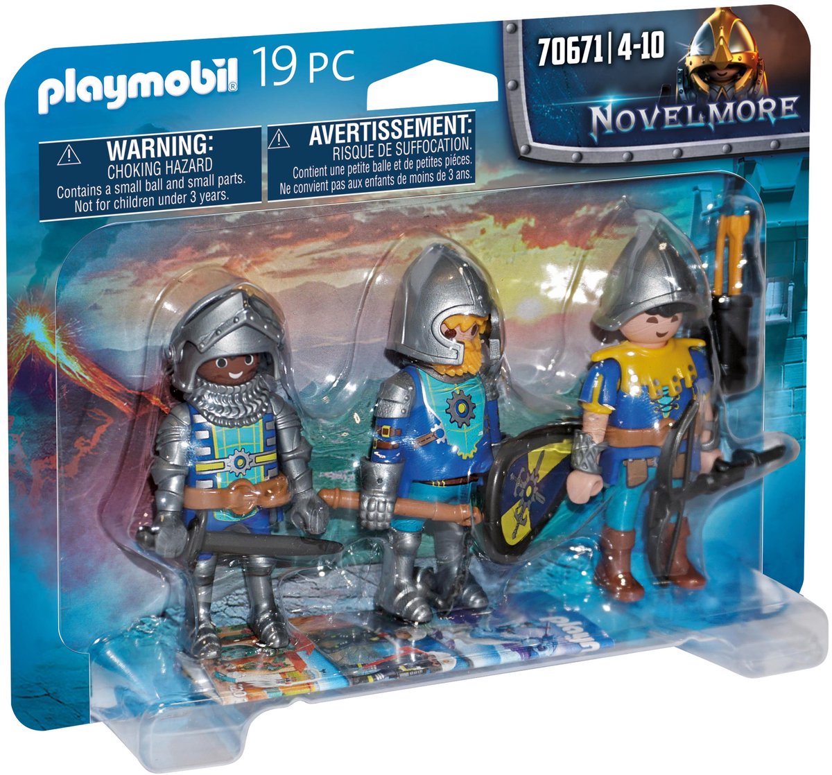 PLAYMOBIL Novelmore Set van 3 Novelmore ridders - 70671