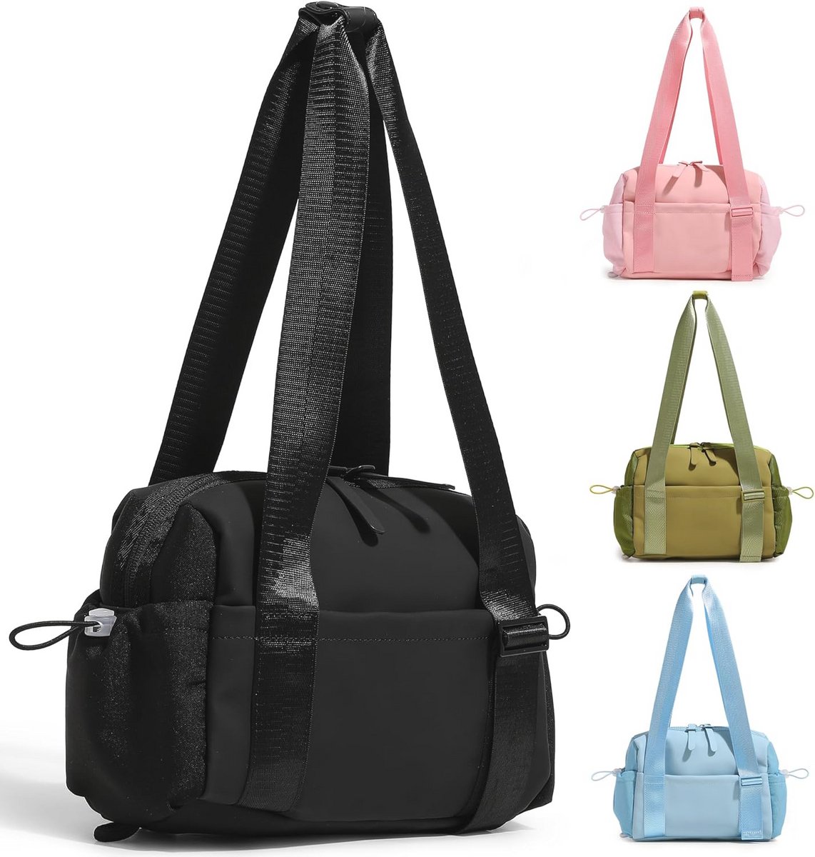 Lichte Waterdichte Sporttas voor Dames en Meisjes - Met Verstelbare Handstrap en Natvak - Ideaal voor Fitness en Reizen