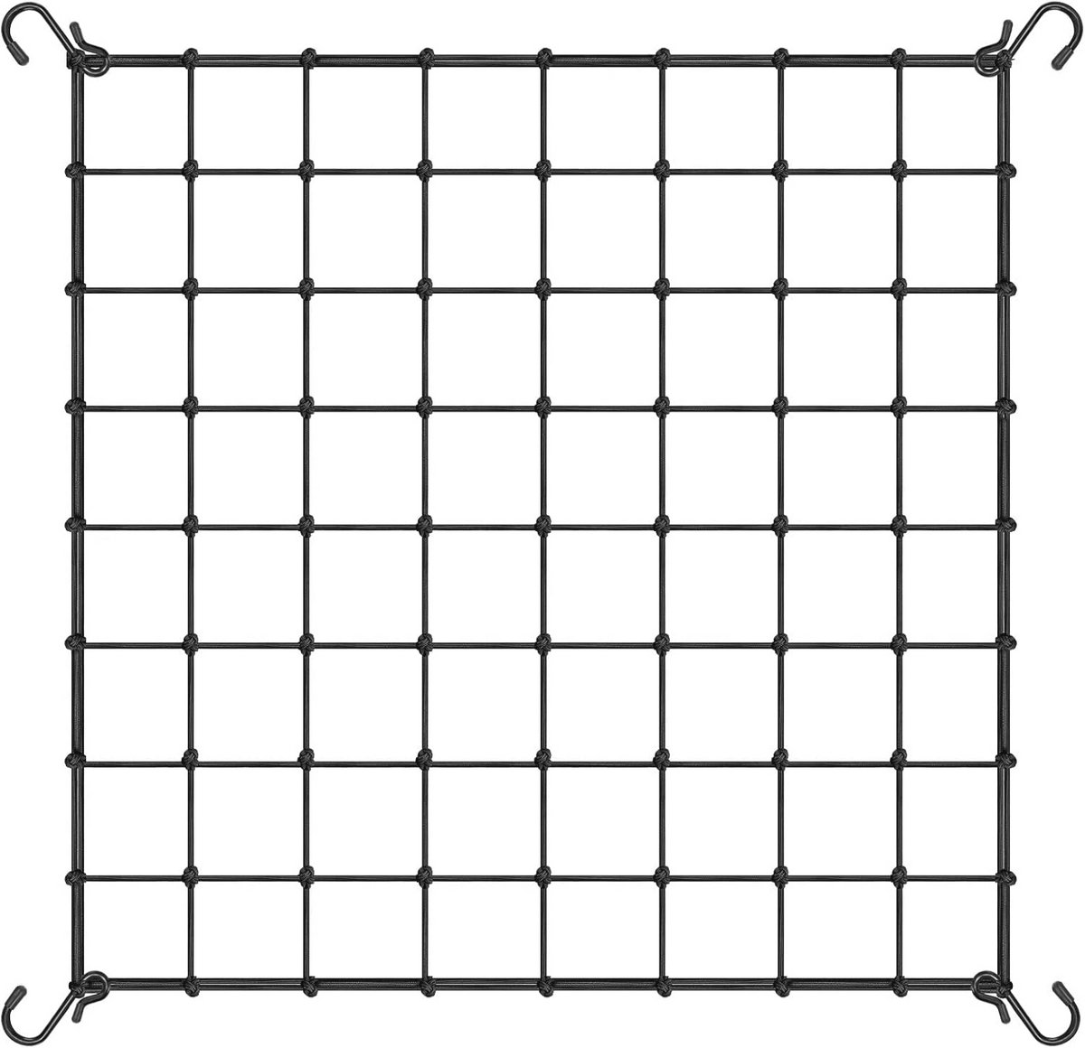 Elastisch Hekwerk 4 x 100 Meter met 4 Haken voor Klimplanten, Groenten, Fruit en Bloemen