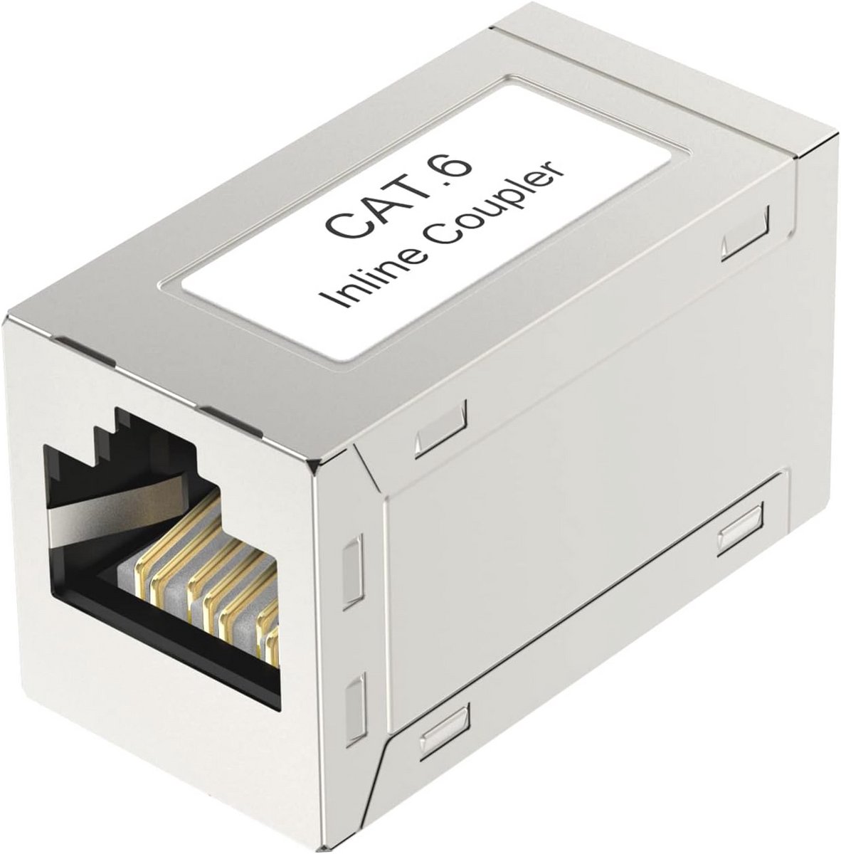 Cat6 RJ45 Coupler - Geschermde Netwerkconnector voor Ethernet Kabel - Eenvoudige Verlenging van Netwerkverbinding