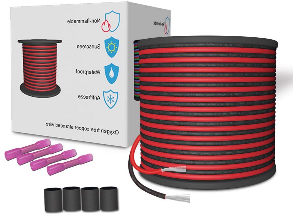 30 m verlengkabel 20 AWG voor LED-strips 12V