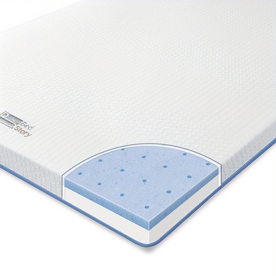 Matras Topper – Topmatras – Topdekmatras – Matrastopper – Topmatras 160x200 cm – 10 cm Dik – Dubbele Hardheid H2 & H3 – Wasbare Afritsbare Hoes