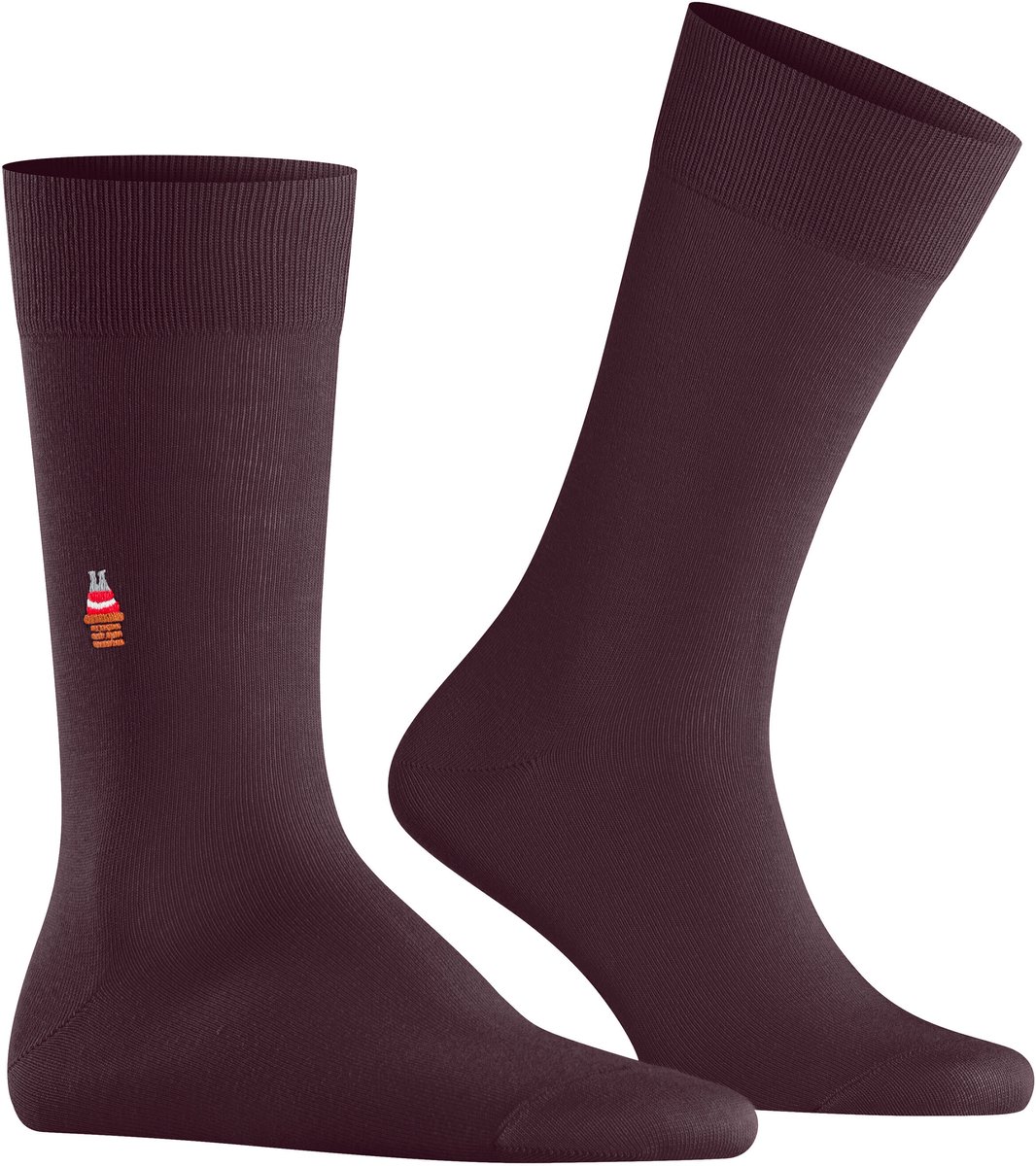 Burlington Brit Style gedessineerd katoen sokken heren rood - maat 40-46
