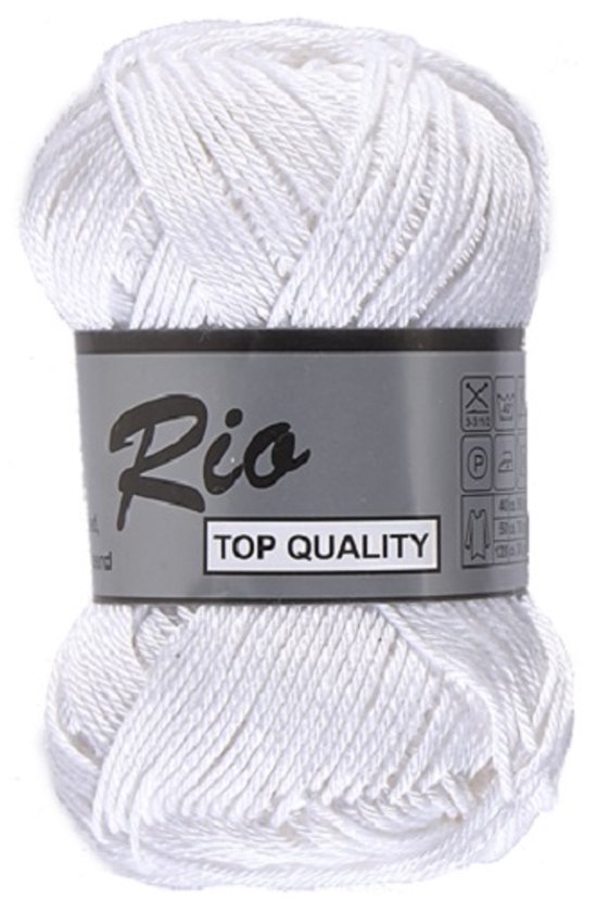 Lammy yarns Rio. No: 005 Haak of Brei garen-Katoen-1 Bol