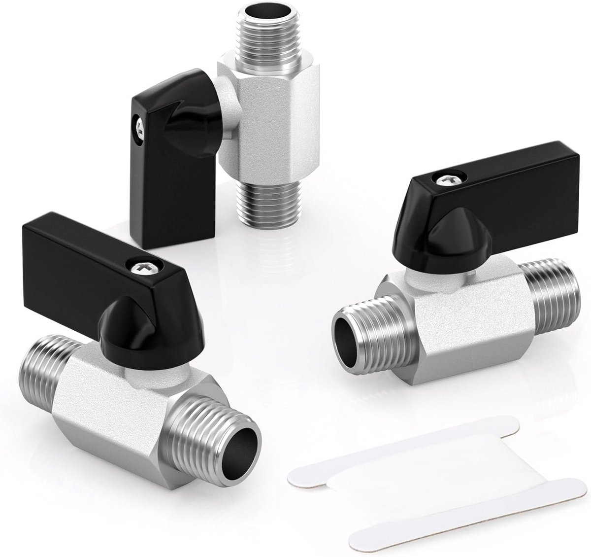 Mini Kogelkraan Afsluitschakelaar 1/4 Inch - 3 Stuks