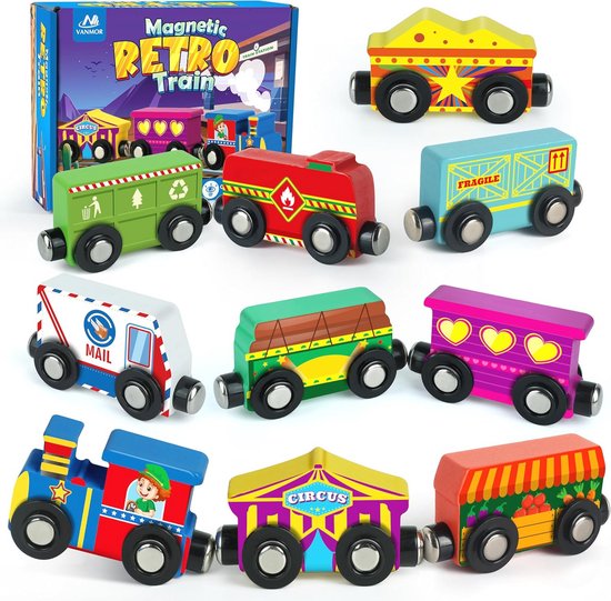 Waterkleurige Kinderen Met Een Schattige Cartoon-trein Op Zijspoor Treinen Op Spoorwegen Stock