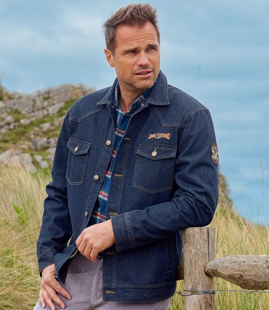 ATLAS FOR MEN - Spijkerjack Eagle Canyon - Heren - Verkrijgbaar in grote maten - 5XL