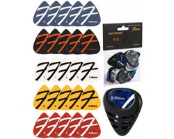 Finesse Nylon Plectrum voor Gitaar - 30 Stuks - met Plectrum Houder - Plectrums - Guitar Pick