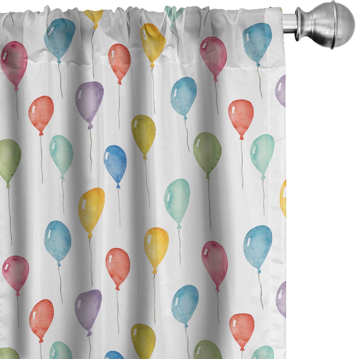 ABAKUHAUS Gordijnpaneelset 2×75×245 cm – Microvezel multicolor Meerkleurig