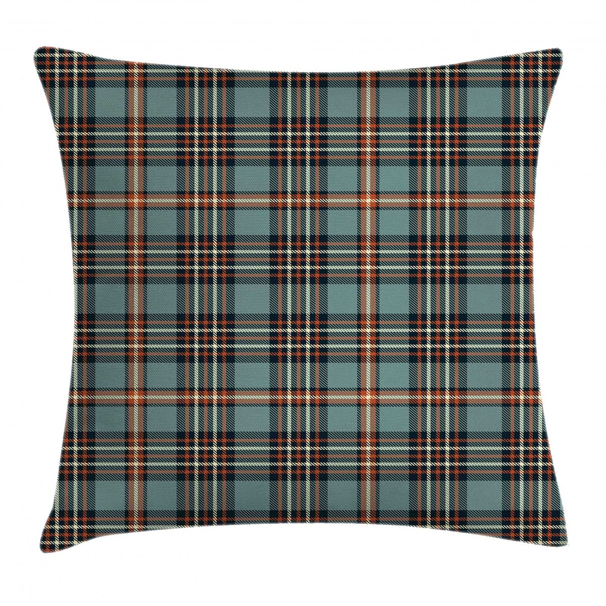 ABAKUHAUS Schottenkaro Kussenhoes – 40x40 cm – Tweezijdig bedrukt, Rits, Redwood Kadet-Blauw Redwood Kadett-Blau