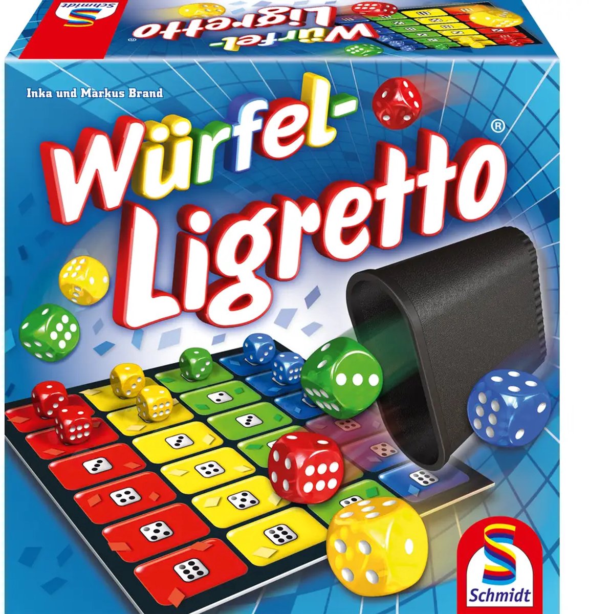 Schmidt® - Dobbelsteen Ligretto® - Würfel Ligretto® - Actiespel met dobbelstenen - Snel reactiespel - vanaf 8 jaar - 2-4 spelers