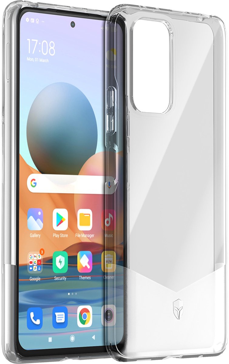 Force Case, Versterkte hoes voor Xiaomi Redmi Note 10 Pro PURE, Transparant