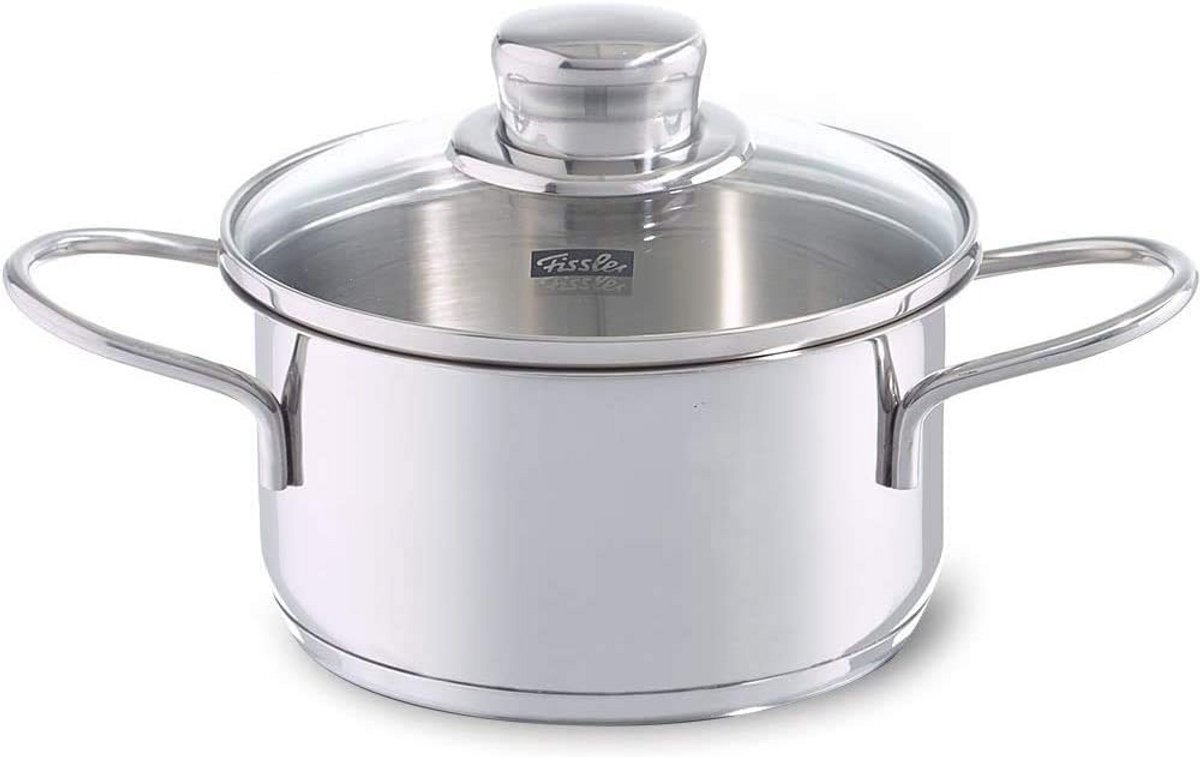 Mini Kookpan 14 cm met Glasdeksel - Ideaal voor Kleine Porties