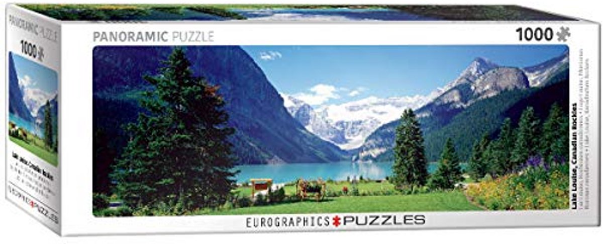 Panoramische 1000-delige puzzel van Lake Louise
