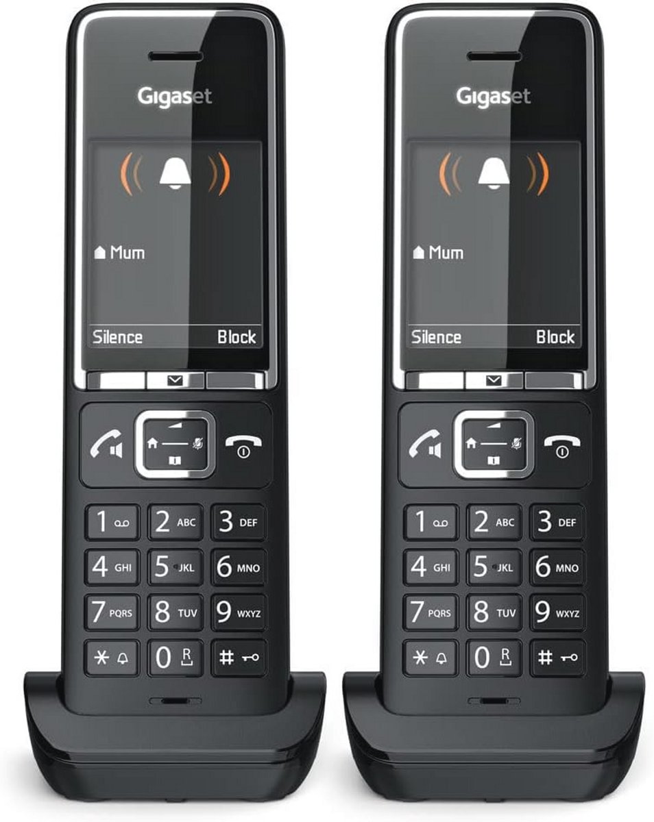 Draadloze DECT Telefoon Set met 2 Handsets en Gekleurde Display