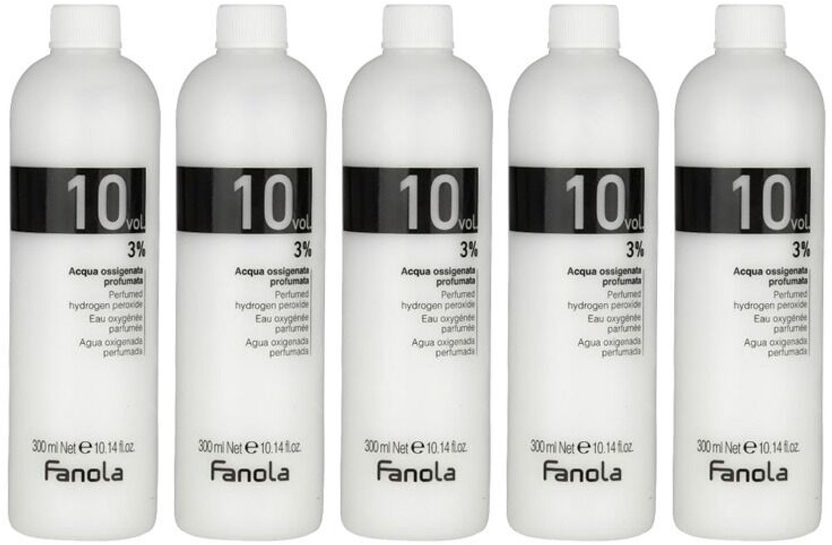 5x Fanola Waterstof 3% (10 volume) 300ml