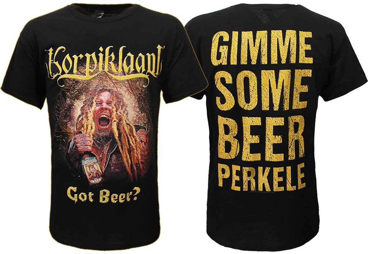 Korpiklaani Gimme Some Beer T-Shirt - Officiële Merchandise - XL