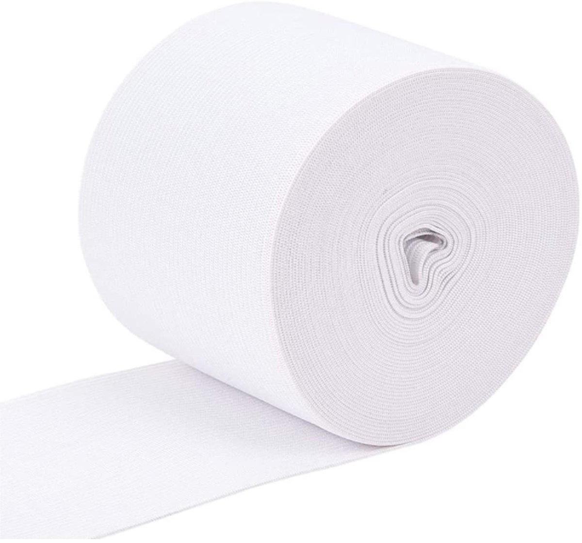 IMPERATORIS® Elastiekjes - Voor Hobby, Kantoor en Thuis - elastiek - Haaraccessoire voor Meisjes - Gekleurde Elastiekjes - Haar Elastieken - Baby - Volwassenen - Kleurrijk - 5 m x 60 mm - wit