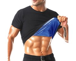 Sauna Shirt Korte Mouw voor Mannen - Zweet Vest voor Gym en Oefening