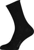 FALKE Happy 2-Pack eenkleurig katoen multipack sokken dames zwart - maat 39-42