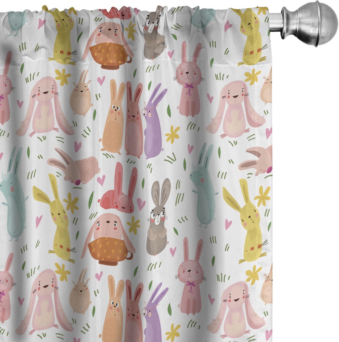 ABAKUHAUS Haas gordijnen – 2x75x175 cm – multicolor – roedezak Mehrfarbig
